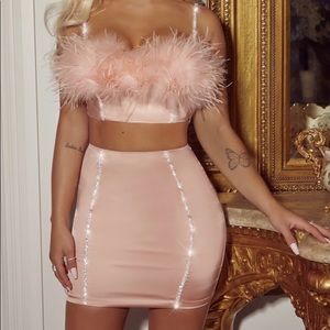 Pink Satin Set